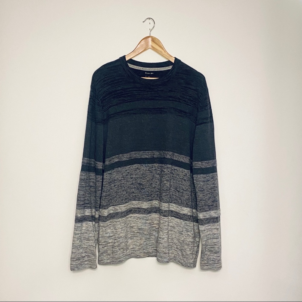 PORTER+ASH | HEATHERED GREY OMBRÉ SWEATER